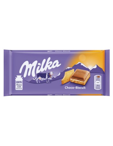 Milka Tab. Choco-Biscuit 100G(18Uds) Unidad