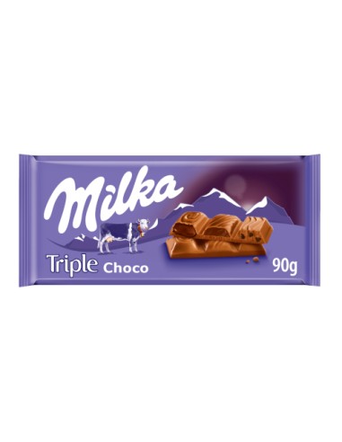 Milka Tab. Triple Chocolate 90G(20Ud) Unidad