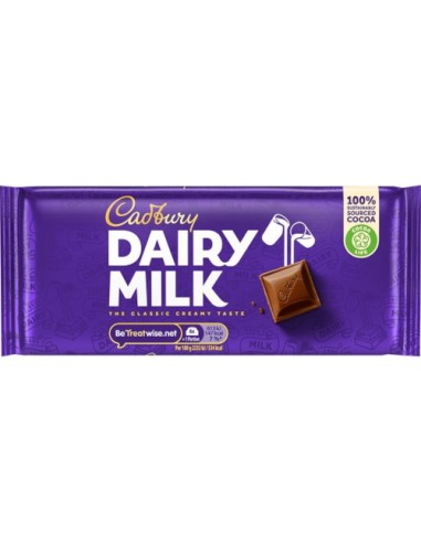 Cadbury Dairy Milk 180Gr (17Uds) Unidad