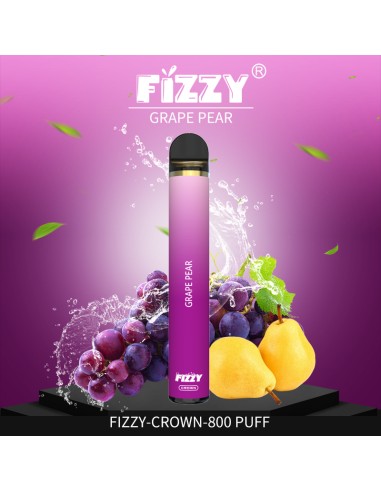 Fizzy Crown Grape Pear 800 Puffs (10Uds) Unidad